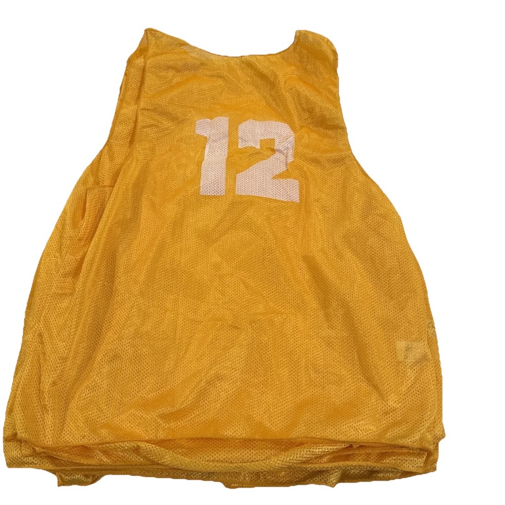 NEW Champion Sports Numbered (1 -12) Mesh Youth Practice Vest Yellow Pack Of 12